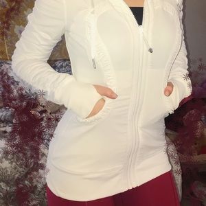 Lulu Lemon white athletic jacket worn ONCE
